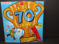 Ik ben 70 jaar beker met lint in kr 15 - afbeelding 1 van  3