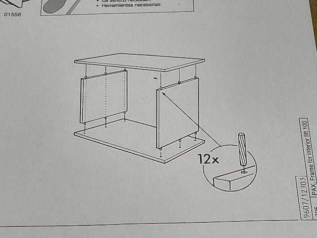 Ikea - pax 100 cm - kast element (24x) - afbeelding 2 van  5