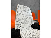 Ikea - vilmar - 6x nestelbare kantinestoel - 2 kleuren - afbeelding 3 van  9