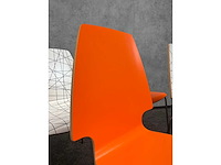 Ikea - vilmar - 6x nestelbare kantinestoel - 2 kleuren - afbeelding 4 van  9