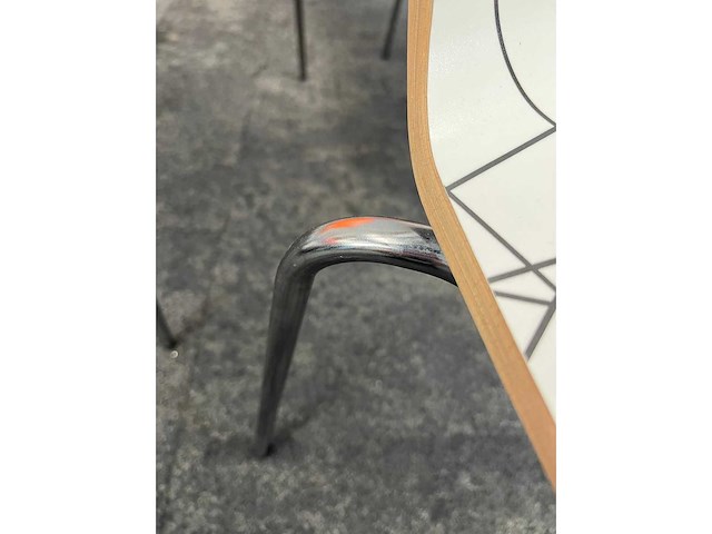 Ikea - vilmar - 6x nestelbare kantinestoel - 2 kleuren - afbeelding 6 van  9