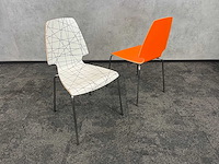Ikea - vilmar - 6x nestelbare kantinestoel - 2 kleuren - afbeelding 8 van  9