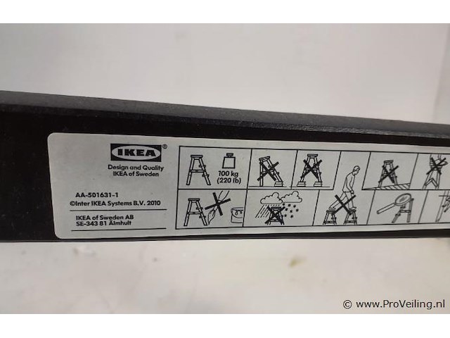 Ikea aa-501631-1 huishoudtrap - afbeelding 2 van  2