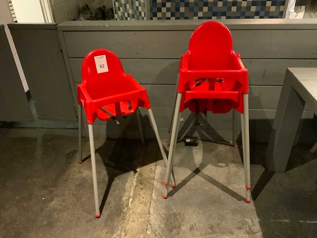 Ikea antilop kinderstoel (3x) - afbeelding 1 van  3