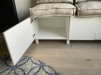 Ikea fennes kastbank met vier kussens - afbeelding 3 van  6