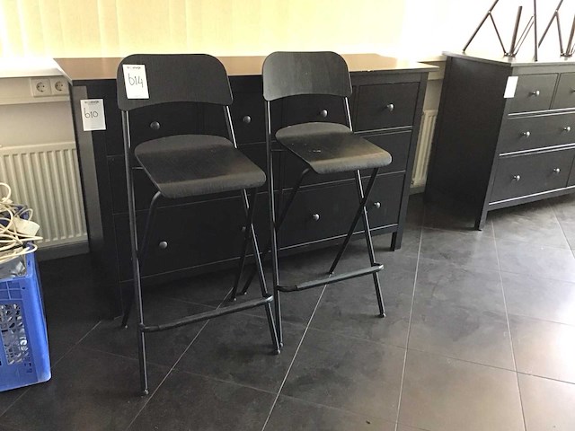 Ikea franklin barkrukken (2x) - afbeelding 1 van  2