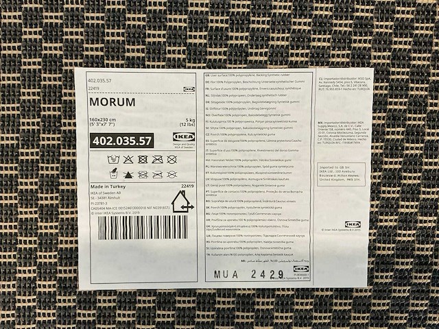Ikea morum 230x160cm vloerkleed - afbeelding 4 van  4