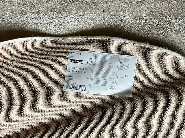 Ikea stoense vloerkleed ø 195cm - afbeelding 2 van  2