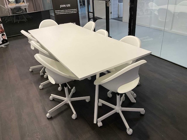 Ikea vergadertafel met 8 stoelen - afbeelding 2 van  7
