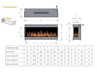 Ilectro - landscape - 165 - elektrische kachel - inbouw - afbeelding 5 van  11