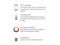 Ilectro - landscape - 165 - elektrische kachel - inbouw - afbeelding 2 van  10