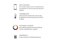 Ilektro - 950 - hoge ruit - elektrische kachel - inbouw - afbeelding 3 van  4