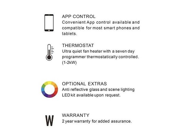 Ilektro - 950hoge ruit - elektrische kachel - afbeelding 1 van  2