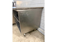 Ilsa mobiele - rvs/marmer - grondstoffenwerkbank - afbeelding 3 van  11