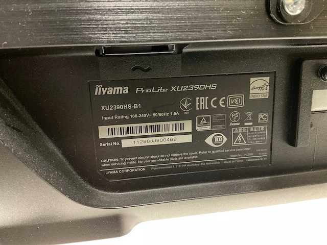 Ilyama b2483hsu, xu2390hs monitoren op 1 arm (2x) - afbeelding 5 van  6