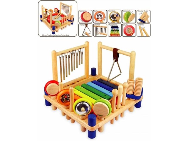 I'm toy houten muziekcenter - afbeelding 3 van  4