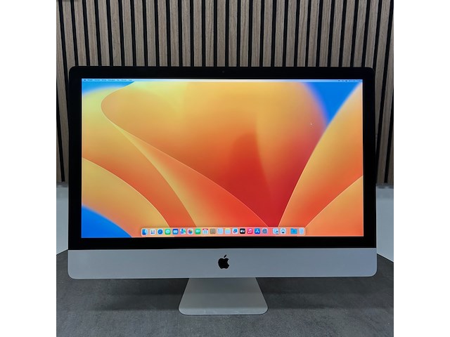 Imac 2017 - 27 inch 5k - 1tb ssd - 24gb werkgeheugen - 4gb videokaart , apple, grijs / chroom, 2017 - afbeelding 1 van  8