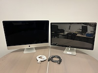 Imac 27" met 27" thunderbolt display, apple, imac - afbeelding 1 van  9