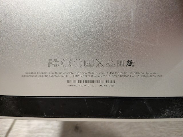 Imac, apple, a1418 - afbeelding 5 van  7