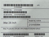 Imac apple, a2438, purple - afbeelding 2 van  10