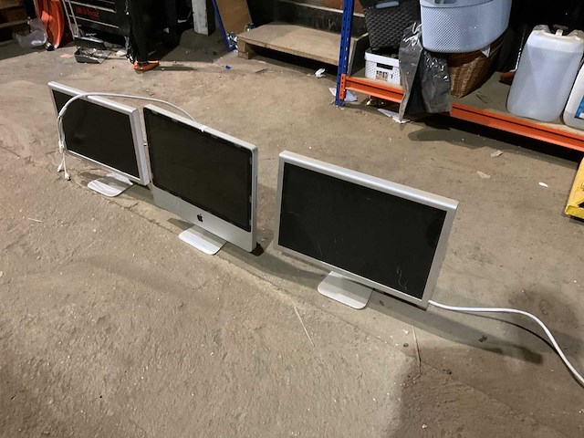 Imac en beeldscherm (3x) - afbeelding 1 van  4