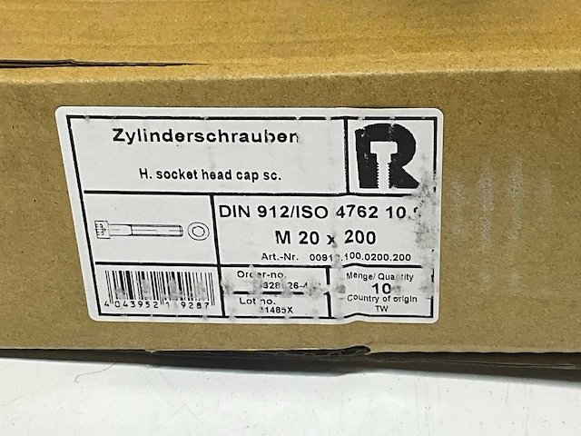 Imbusbout m20x200 (20x) - afbeelding 3 van  5
