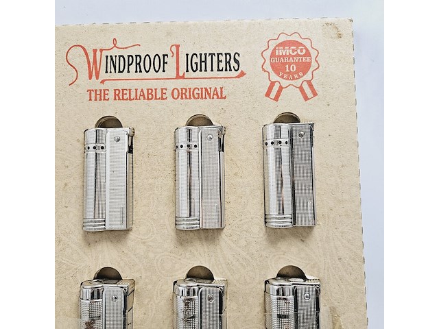 Imco austria aanstekers collectie met display uit 1956 - afbeelding 3 van  8