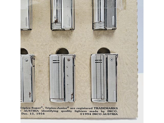 Imco austria aanstekers collectie met display uit 1956 - afbeelding 7 van  8
