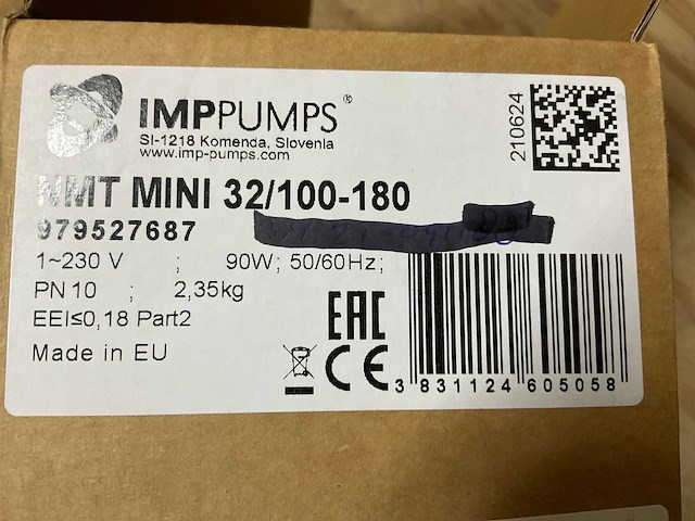 Imp pumps nmt mini 32/100-180 cv-circulatiepompen 10 meter (4x) - afbeelding 6 van  6