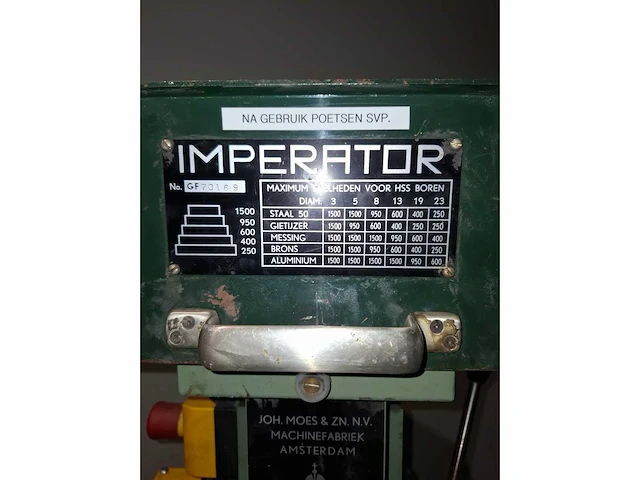 Imperator - kolomboormachine - afbeelding 5 van  9