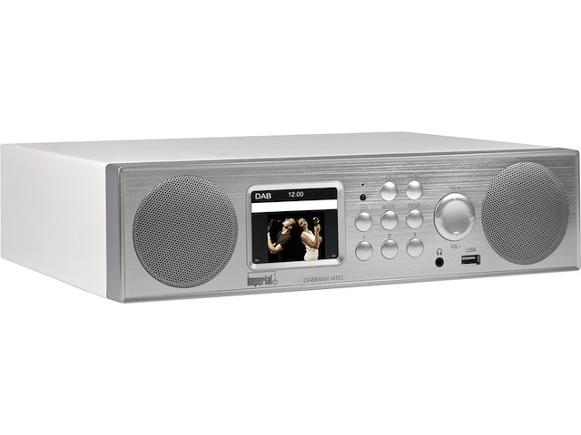 Imperial dabman i450 internet/dab+ radio zilver/wit - afbeelding 2 van  5