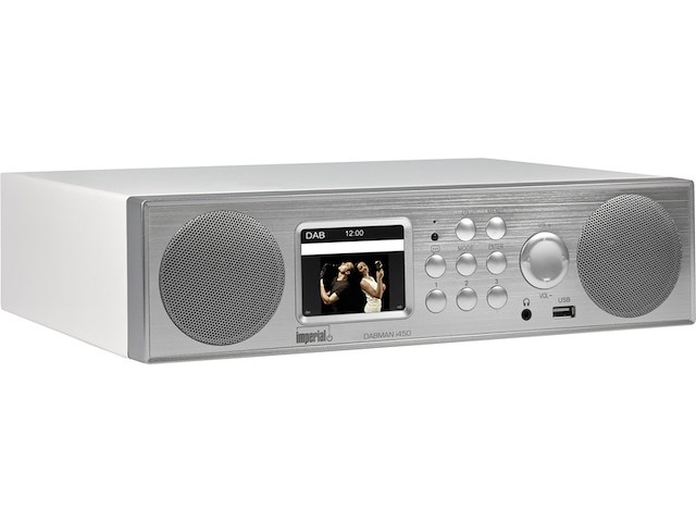 Imperial dabman i450 radio draagbaar analoog & digitaal zilver - afbeelding 2 van  4