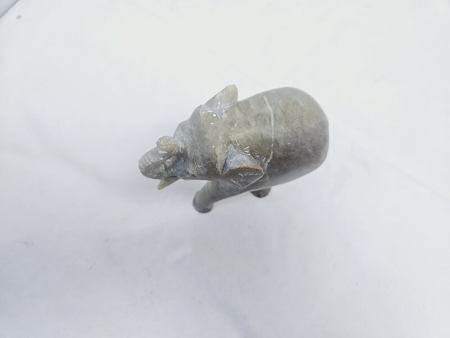 Imperial elephant antieke soapstone sculptuur - afbeelding 5 van  5