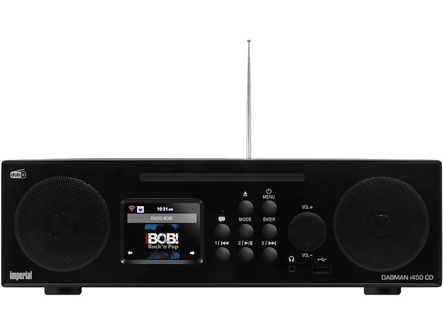 Imperial internet radio dabman i450 cd zwart - afbeelding 1 van  5