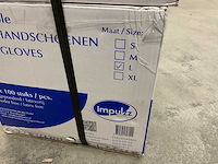 Impulzz clear (mt l) doos á 100 stuks disposable vinyl handschoenen (20x) - afbeelding 2 van  3