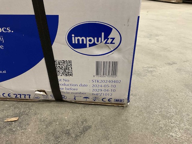 Impulzz clear (mt l) doos á 100 stuks disposable vinyl handschoenen (20x) - afbeelding 3 van  3