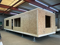 Imsip verplaatsbare mantelzorgwoning (casco/ruwbouw) op stalen onderframe met wielen – sip panelen – luchtdicht