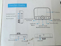 In-car dab & fm transmitter bluetooth - afbeelding 3 van  4