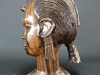 In coromandelhout gesneden buste - afbeelding 2 van  5