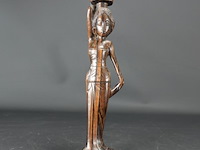 In coromandelhout gesneden indische dame - afbeelding 2 van  5