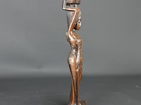 In coromandelhout gesneden indische dame - afbeelding 3 van  5