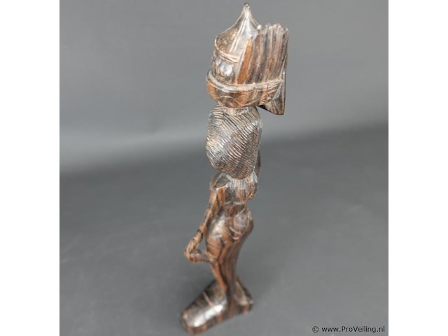 In coromandelhout gesneden indische dame - afbeelding 4 van  5