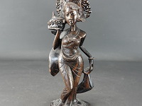 In coromandelhout gesneden indische dame - afbeelding 1 van  5
