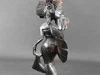 In coromandelhout gesneden indische dame - afbeelding 4 van  5