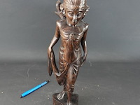 In coromandelhout gesneden indische dame - afbeelding 2 van  5