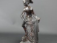 In coromandelhout gesneden indische visserman - afbeelding 2 van  5