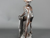 In coromandelhout gesneden indische visserman - afbeelding 3 van  5