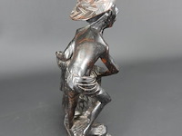 In coromandelhout gesneden indische visserman - afbeelding 4 van  5