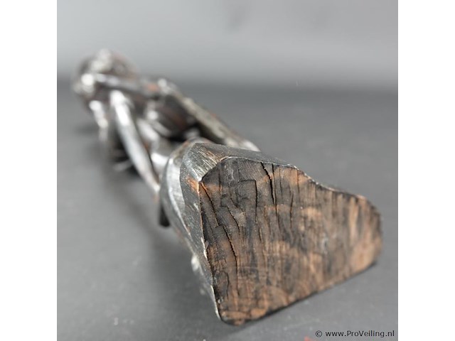 In coromandelhout gesneden indische visserman - afbeelding 5 van  5