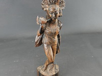 In coromandelhout gesneden indische vrouw - afbeelding 2 van  5